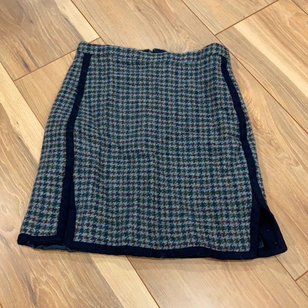 Wool mini skirt